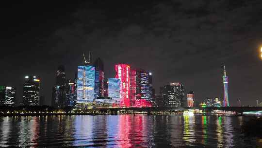 广州城市夜景城市宣传片广州夜景