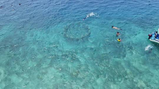 巴厘岛水下雕像浮潜