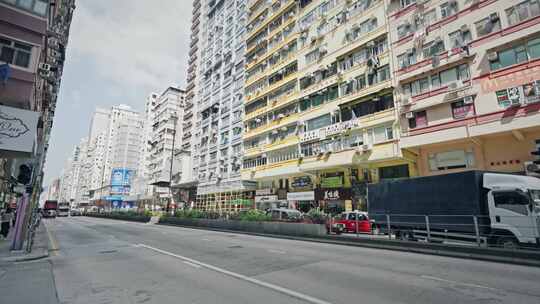 香港街头城市生活街道实拍视频