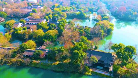 杭州西湖区西溪湿地美景风景视频素材