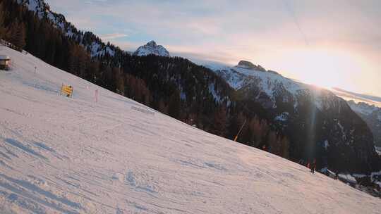 多洛米蒂高山滑雪FPV