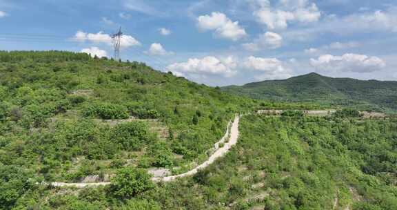 山区道路航拍