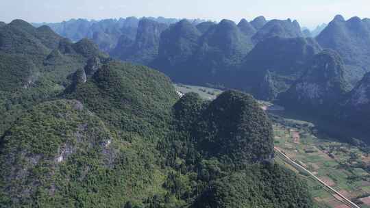 桂林杨堤风景区航拍