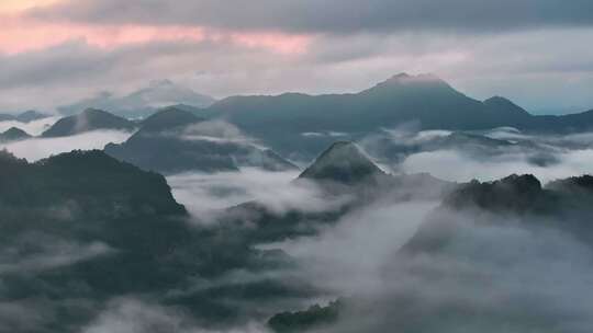 山水温州/水墨中国/云雾缭绕人间仙境/永嘉