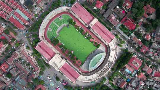 天津五大道文化旅游景区城市风光航拍