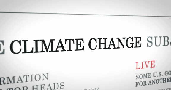 国际媒体对气候变化突发新闻的缓慢报道