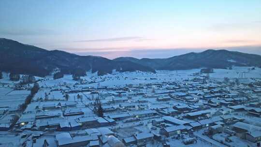 【合集】东北乡村雪后夜晚