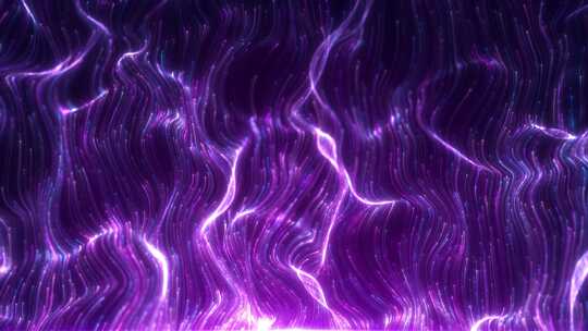 梦幻紫色抒情粒子光线上升