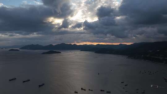 霞浦傍晚航拍