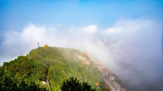 山西晋中介休市绵山龙单泉全景轨道延时