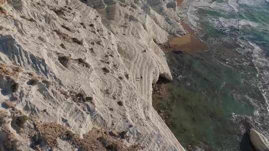 大海海滩海岸白色悬崖