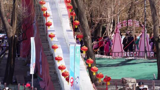 【镜头合集】网红冰车滑冰冰刀雪场紫竹院