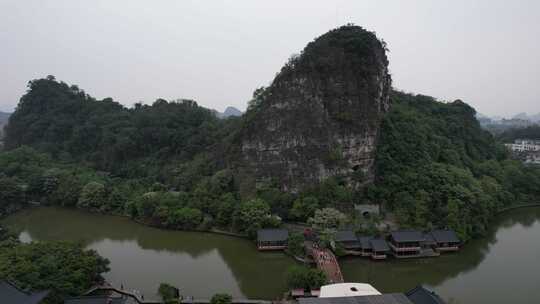 广西桂林木龙湖景区航拍