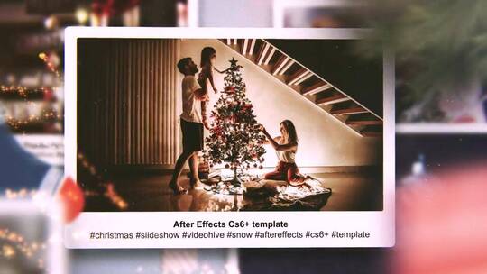 圣诞幻灯片展示清新动感AE模板