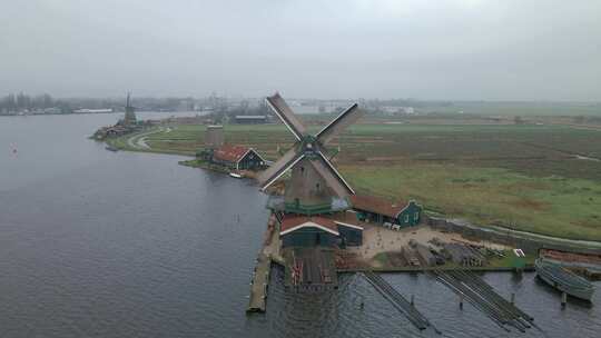 荷兰Zaanse Schans风车村木制
