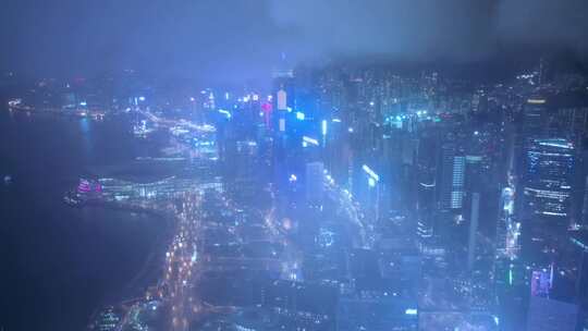 香港航拍夜景