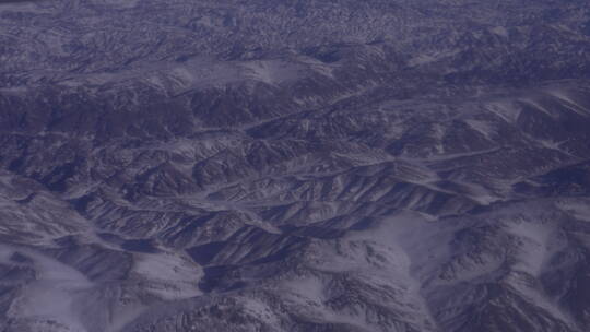 飞机俯拍新疆大地