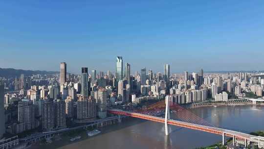 重庆朝天门渝中区地标建筑航拍