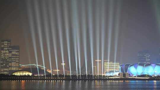 杭州亚运会主会场奥体中心开幕式灯光秀