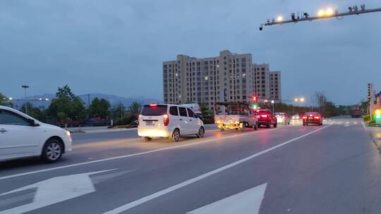 城市道路马路街头景象实拍