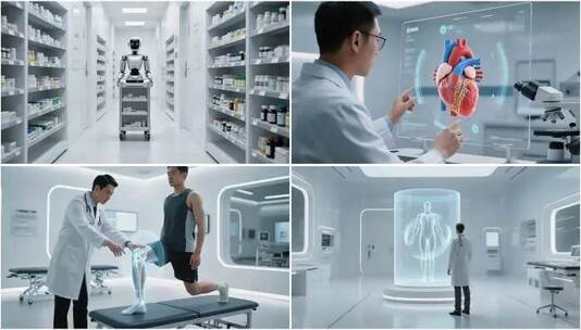 未来智慧医疗医院高科技ai治疗康复检查