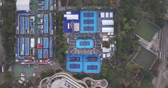 香港维多利亚公园球场俯拍