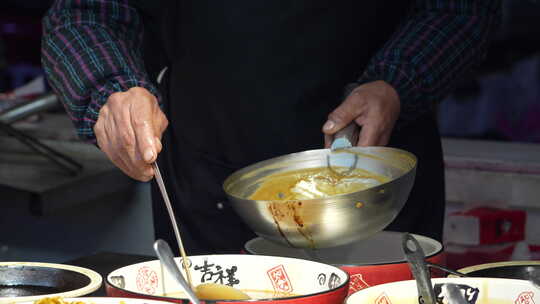 小吃街 夜市 夜宵 制作过程 美味 现场制作