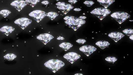 三维渲染钻石高端首饰颁奖背景视频素材模板下载