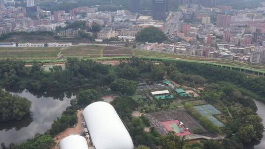 航拍深圳城市基础设施建设