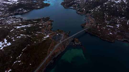 4K航拍挪威罗弗敦群岛风光美景