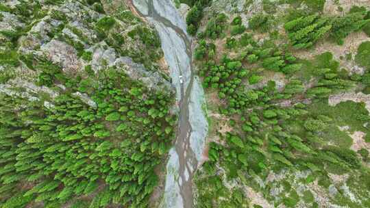 新疆博州天山峡谷HDR航拍
