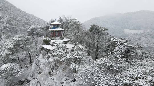 庐山大雪航拍4K