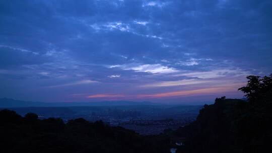 4K高清风景傍晚天空唯美晚霞延时