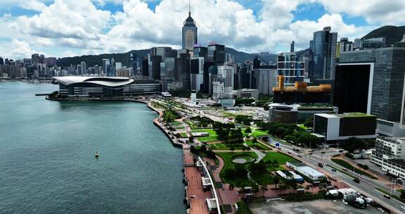香港城市宣传片地标建筑CBD港岛