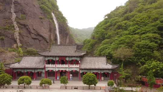 六安市大别山风情谷风景区航拍视频素材