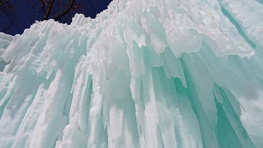 沕沕水 沕沕水景区 冰瀑 寒冷 冬季 冬天