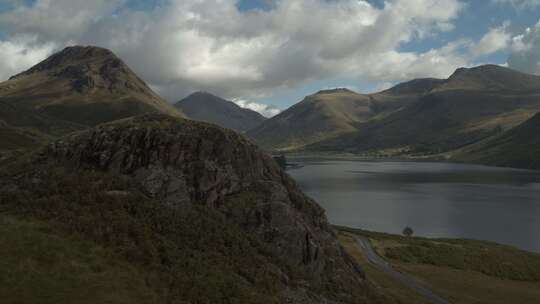 Wastwater，湖，山脉，英格兰