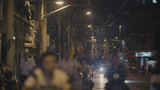 上海街头的夜生活