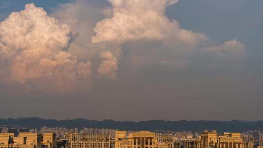 重庆城区下午浓积云延时