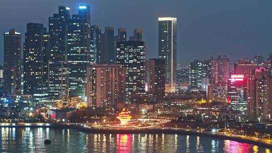 青岛浮山湾五四广场青岛夜景