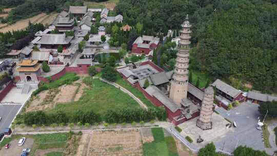 航拍山西晋城海会寺