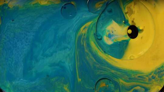 抽象水墨画背景混合丙烯颜料大理石流体艺术