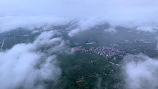 航拍枣庄仙人洞山间云海奇观