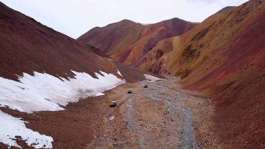 祁连山越野航拍 疏勒南山越野