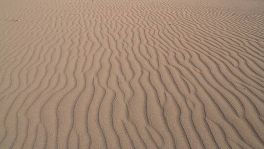 沙漠表面的沙纹线