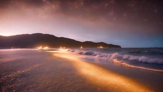 海边星空夜景