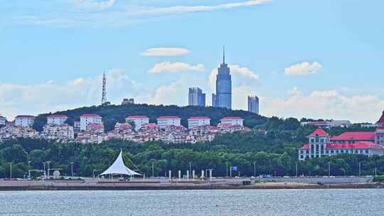 海边城市海边港口码头风光