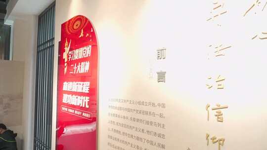 学习党的二十大精神主题展示墙