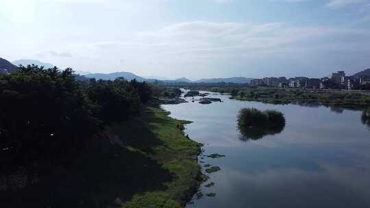 福建莆田盖尾公园航拍