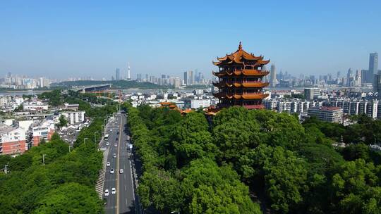 黄鹤楼航拍大景